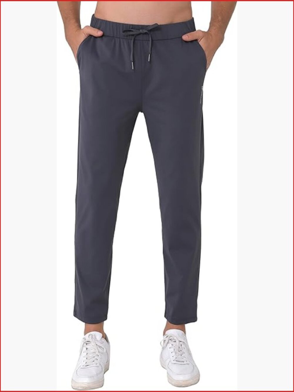 Men's Stretch Travel Joggers 27" Inseam Quick Dry Lightweight Sweatpants with